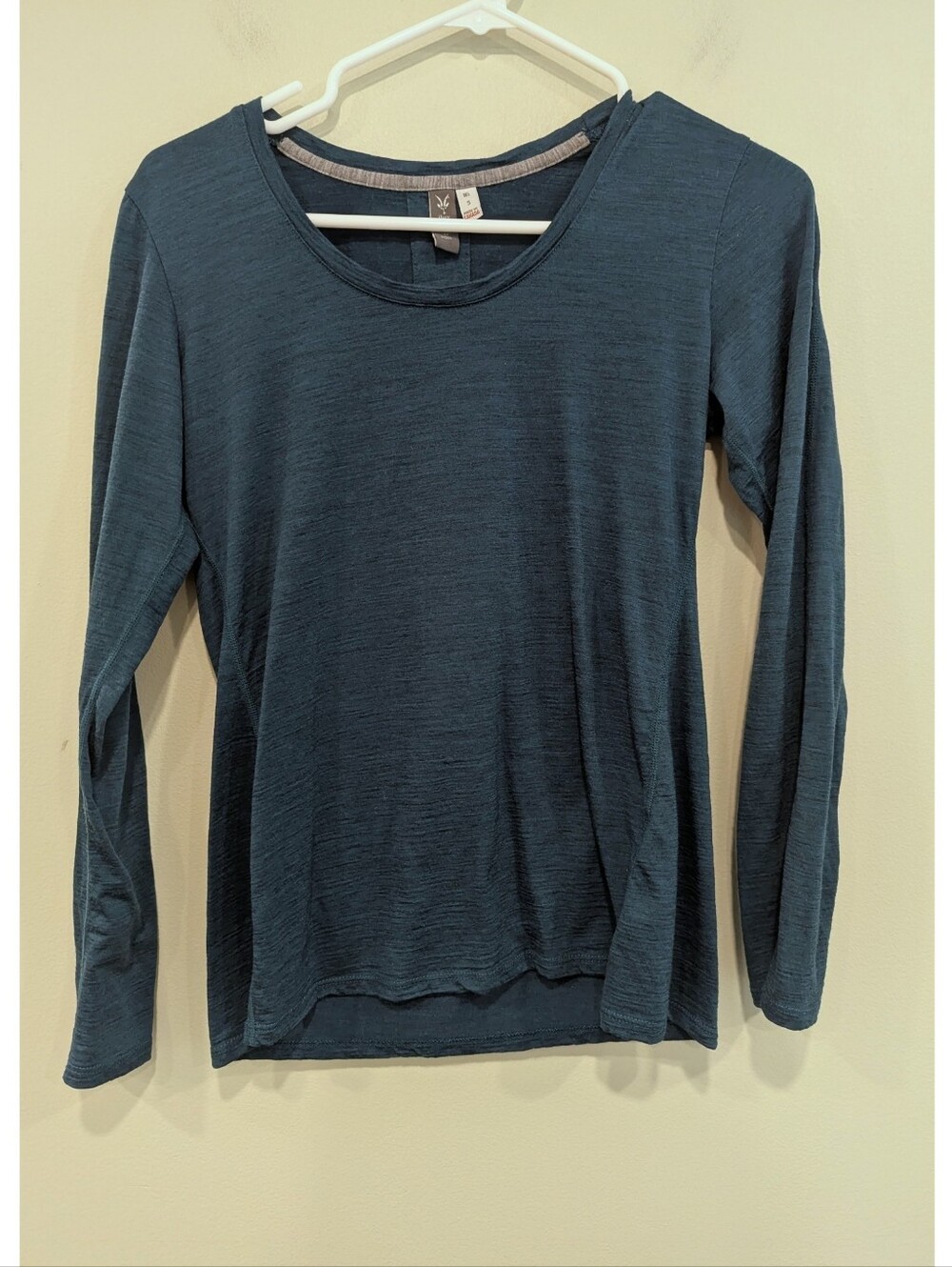 Ibex Teal Long Sleeve 100% Merino Wool Shirt Size Small